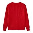 thumbnail image 4 of Kids Girls Cable Knit Cardigan Sweater Solid Cotton Button Down Long Sleeve Chunky Sweater 𝐔niform Cardigan Outerwear, 4 of 7
