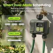 Soildrops Smart Sprinkler Timer — 2 Zones, App Control, 1,000 ft Wi-Fi Hub