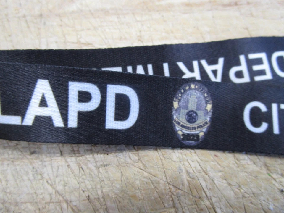 Lapd Los Angeles Police Department Lanyard Id Key Phone Holder Free Shipping