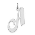 thumbnail image 1 of 925 Sterling Silver Dainty Letter A Initial Name Monogram Necklace Charm Pendant, 1 of 8