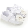thumbnail image 2 of Huowey Fashion Girls Princess Style Exquisite Solid Color Flower Bow Shoes Baby Toddler Shoes Holiday Footwear, 12-18 Months, 2 of 4