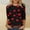 Multicolor 3, variant on BLTIBY Womens Valentine's Day Sweatshirts Printed 3/4 Sleeve Round Neck Casual T Shirt Ladies Tops Blouses Shirts Fashion Lightweight Multicolor 3XL