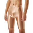 thumbnail image 3 of CHICTRY Mens Dry Fit Tight Compression Swimming Running Shorts Glossy Gym Fitness Leggings, 3 of 6
