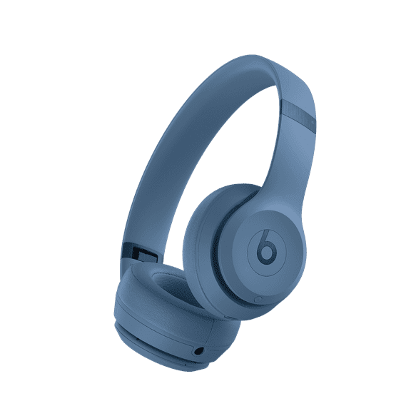 Restored Beats by Dr. Dre Wireless Bluetooth On Ear Headphones Solo4 - Slate Blue with Microphone