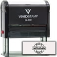 thumbnail image 2 of (3 pack) All Quality Made In Michigan Self-Inking Rubber Stamp (Black Ink) - Q-400, 2 of 7