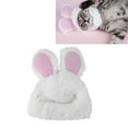 thumbnail image 3 of Gorro de conejito de felpa cómodo gorro de conejo para mascotas suave para Halloween para gatos ANGGREK Otros, 3 of 8