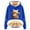 Blue, variant on Womens Oversized Hoodies Long Sleeve Highland Cattle Print Hooded Sweatshirts Fall Fashion Pullover Sweaters Winter Y2k Clothes