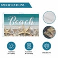 thumbnail image 6 of Starfish Placemats Set of 6, Coastal Coral Ocean Turquoise Brown Wooden Placemats for Dining Table, Place Mats for Kitchen Tabletop, Waterproof Wipeable Dining Table Mats Set, 6 of 9