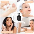 thumbnail image 6 of 2PCS Square Empty Foam Pump Bottle, 450ml Travel Foam Soap Dispenser with Label for Lash Shampoo(9"Clear Blue), 6 of 6