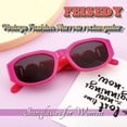 thumbnail image 4 of FEISEDY Small Square Sunglasses for Women Men Vintage Trendy Irregular Sunglasses B2322, 4 of 14