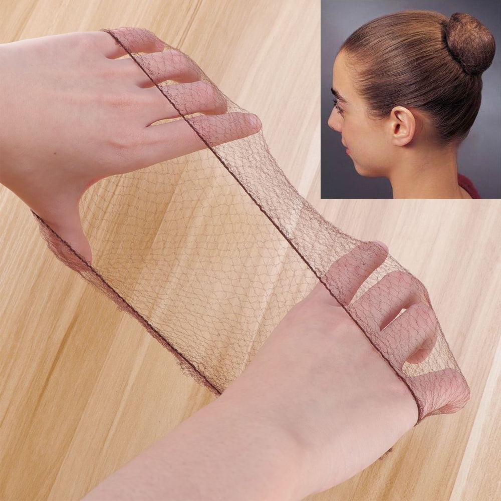 30Pcs Fine Mesh Invisible Hair Nets Bun Cover Wig Net Hair Styling Tool 