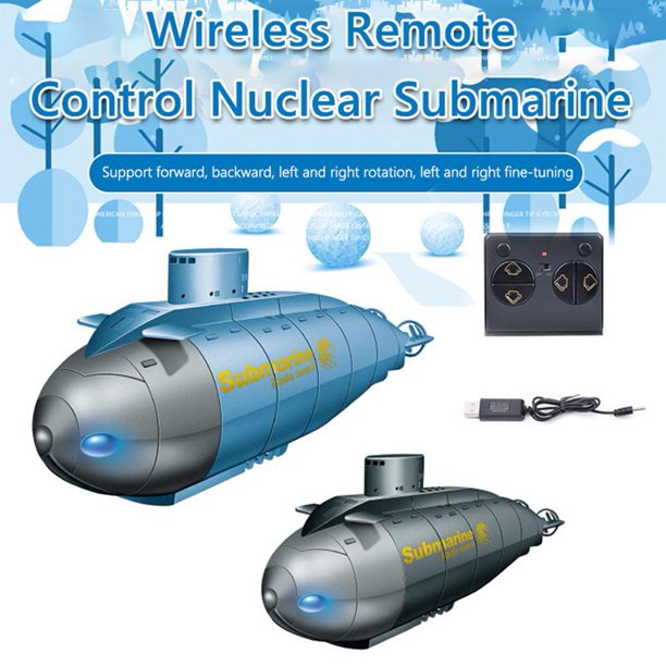 2.4G 6 Canales Submarino Nuclear Barco Control Remoto Inalámbrico Buceo Niño Juguete