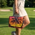 thumbnail image 4 of Psesaysky Universal Golf Cart Seat Covers for EZGO, Breathable Golf Seat Blanket with 4 Pockets and Handle Fits for Yamaha, Club Car and Other 2 Person Seats (Watercolor Tropical Palm Tree), 4 of 8