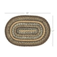 thumbnail image 2 of VHC Brands Country Espresso Table Placemat, Brown Black Tan, Jute Blend, Oval, 12x18 Inches, 2 of 4