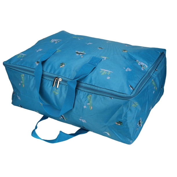 Contenedor de almacenamiento para edredones, bolsa de almacenamiento portátil plegable con cremallera, bolsa de almacenamiento para edredones, rendimiento inigualable Jadeshay A