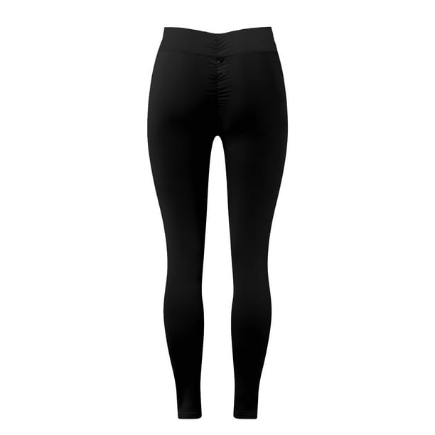 nsendm Unisex Pants Adult Yoga Pants for Women Tall Length Mesh Butt Lift  Women's V Waist Peach Butt Fitness Leggings Yoga Pants Petite(Black, M)