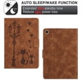 thumbnail image 5 of for Samsung Galaxy Tab A7 Lite 8.7" 2021 SM-T225/T220 Case PU Leather Folio Tablet Cover, Smart Auto Wake/Sleep Flip Stand Case Embossed Pattern Magnetic Clasp Protective Case, Brown, 5 of 9