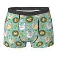 thumbnail image 6 of Men's Boxer Briefs, Cartoon Colorful Cute Chicken Soft Comfy Mens Underwear Boxer Briefs Breathable With Widen Waist, 6 of 7
