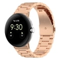 thumbnail image 1 of Bracelet de Montre en Acier Inoxydable 45MM Design Triple Perles Classique pour Tout Poignet, 1 of 5