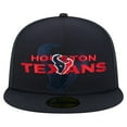 thumbnail image 2 of Men's New Era  Navy Houston Texans Overlap Wordmark 59FIFTY Fitted Hat, 2 of 5