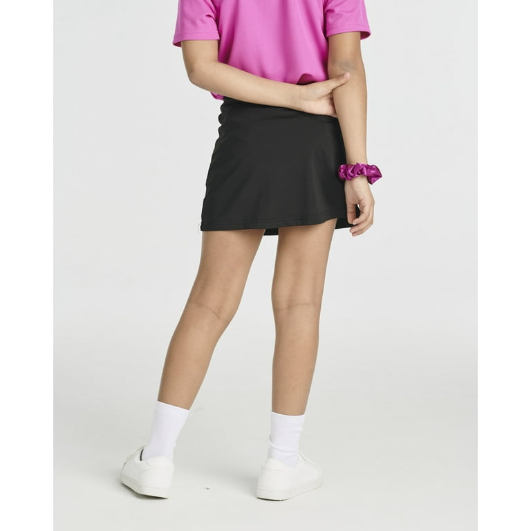 Real Essentials 4 Pack Girls Active Skirt Athletic Performance Skort Tennis Golf Skirt with Bike Short Lining 4 16