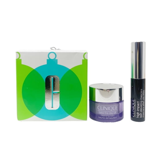 Clinique Beauty Bauble Set - High Impact Lash Elevating Mascara and Take The Day Off Cleansing Balm