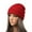 B_ Red, variant on UTSJKR Womens Satin Lined Winter Beanie Hats Cable Knit Beanie for Men Silk Lining Thick Chunky Cap Soft Slouchy Warm Hat Beige