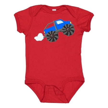 

Inktastic Blue Monster Truck Action Gift Baby Boy or Baby Girl Bodysuit