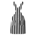 thumbnail image 5 of Bainana Kids Girls Sleeveless Striped Printed Overalls Dress With Pocket Casual Breathable Child Suspender Dress For Beach Vacation Size 4-5 Years Black, 5 of 7