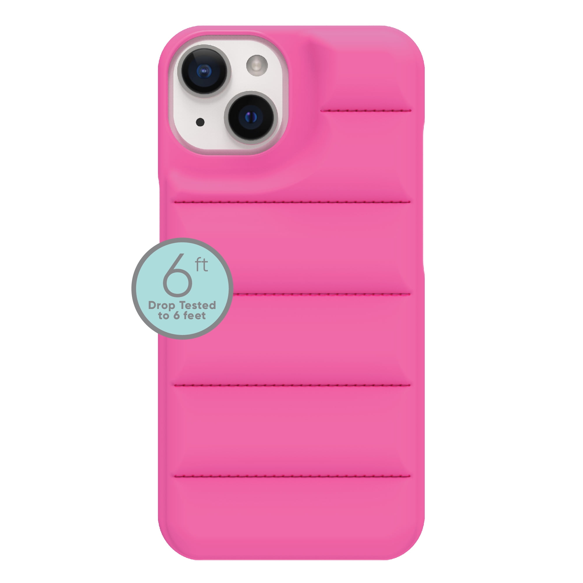 onn. Puffer Soft Quilted Phone Case for iPhone 14 Plus