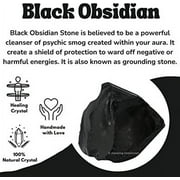 Amazing Gemstone Black Obsidian Crystal Raw Decorative Stones