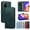 Blue, variant on Wallet Case for OPPO Reno5 Z 5G, Kickstand and 3 Card Slots, Shockproof and Scratch Resistant, Purple