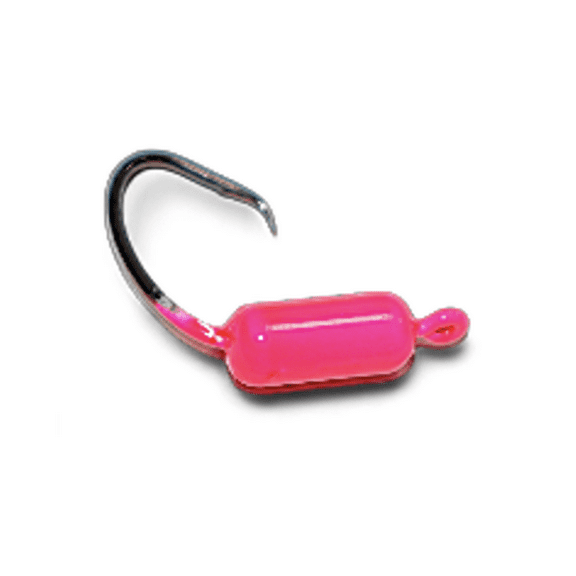 Hookup Lures Flag Finder Circle Hook Yellowtail Jig Pink 1/8oz 5 pack