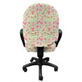 thumbnail image 3 of Spring Office Chair Slipcover, Vintage Folk Art Simplistic Traditional Floral Print, Protective Stretch Decorative Fabric Cover, Standard Size, Multicolor, by Ambesonne, 3 of 5
