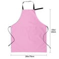 thumbnail image 2 of Kdxio Pink Apron with Pockets Adjustable Kitchen Aprons for Men Women Waterproof Aprons for Cooking,Drawing,Crafting, Baking Household Cleaning, 2 of 8