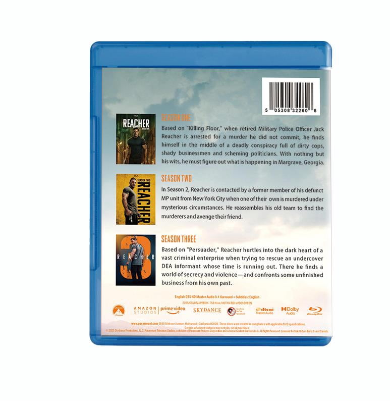 Reacher: The Complete Series Seasons 1-3 (Blu-ray)