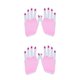 thumbnail image 4 of Qarigey Guantes sin dedos para mujer Accesorios Emo Decoración Actividades al aire libre Buena elasticidad Clima frío rosa claro corto Rosa claro corto 2Conjunto, 4 of 6