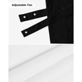 thumbnail image 7 of Tie Up Valance Curtain for Kitchen, Farm Yellow Sunflowers Bee on Black Rod Pocket Short Curtains Adjustable Tie-Up Shade Valances, Floral Leaves Window Treatment for Bathroom Living Room Bedroom, 7 of 7