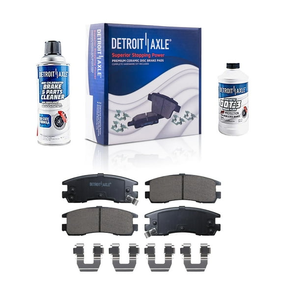 Detroit Axle - Rear Brake Pads for Buick Century Allure LaCrosse Regal Chevy Impala Monte Carlo Olds Alero Pontiac Grand Prix Montana Aztek, Ceramic Brake Pads Replacement
