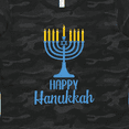 thumbnail image 4 of Inktastic Happy Hanukkah with Blue Menorah Women's T-Shirt, 4 of 5