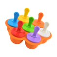 thumbnail image 3 of facefd Moule à Crème Glacée en Silicone à 7 Trous, Plateau à Pudding Bricolage, Support Réutilisable pour Crème Glacée, Orange, 3 of 9