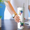 thumbnail image 2 of Sea Turtle Gifts - 20 Oz Double Wall Vacuum Insulated Stainless Steel Tumbler with Lid and Straw - Watercolor Ocean Turtle Cup, Travel Coffee Mug, 2 of 6