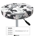 thumbnail image 2 of Modern Minimalist Cool Horse Round Bar Stool Seat Covers, Elastic Round Chair Cover Stool Seat Slipcover Bar Stool Cushions Round Pad for 12-14 inch, 2 of 5
