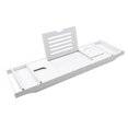 thumbnail image 1 of Mistaha Bathtub Caddy Tray Adjustable Bamboo Spa Bathtub Caddy Organizer Book Glass Holder Tablet or Smartphone Bracket Bath Organizer Nonslip Bottom Extendable Sides, 1 of 8
