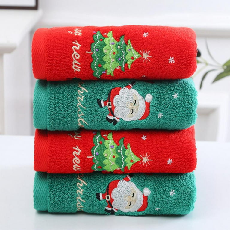 Christmas Hand Towels for Bathroom Kitchen Towel Decorative Set 29.5 x  13.8 Holiday Decor Dish Bath Towels Fingertip Towel Ultra Soft and Highly