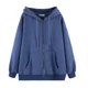 thumbnail image 1 of Sudadera Simple Con Capucha, De Felpa, Color Liso, Unisex, 1 of 5