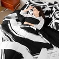 thumbnail image 4 of Homewish Teens Abstract 3D Stripes 7-Piece Twin Bedding Sets,Geometric Lines Bedding Comforter Set,Retro Vintage Breathable Sheet Sets,Luxury Bedroom Decor,Reversible, 4 of 8