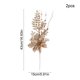 thumbnail image 3 of Oioii 2PCS Christmas Poinsettia Flower Decorations - Artificial Ornaments for Xmas Tree, Wreath, Wedding Party Decor, 3 of 6