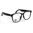 thumbnail image 2 of Gafas inteligentes con Bluetooth para hombre y mujer, con altavoz, auriculares y luz azul, para escuchar música, conducir, reuniones y pescar (temperatura negra, luz azul), 2 of 8