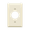 Light Almond, variant on ENERLITES 1.406" Hole Single Receptacle Outlet Wall Plate, Size 1-Gang 4.50" x 2.76", Polycarbonate Thermoplastic, 8851-W, White